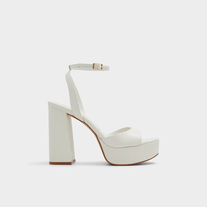 Aldo Valoria White Women's Platform sandals - Strappy heeled sandal