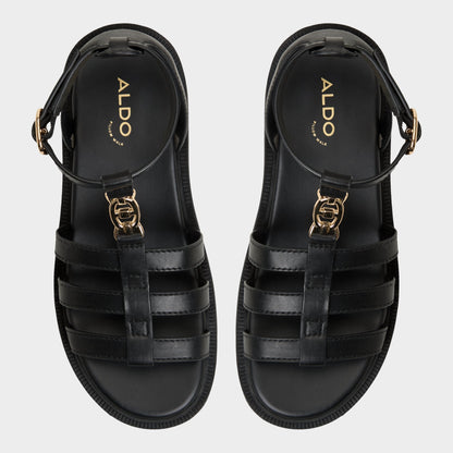 Aldo Lamington Black Women's Strappy sandals - Gladiator sandal, Lug sole
