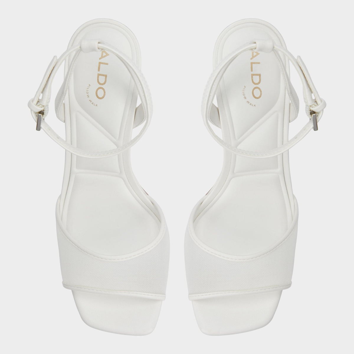 Aldo Chicglimmer Other White Women's Platform sandals - Strappy heeled sandal, Block heel