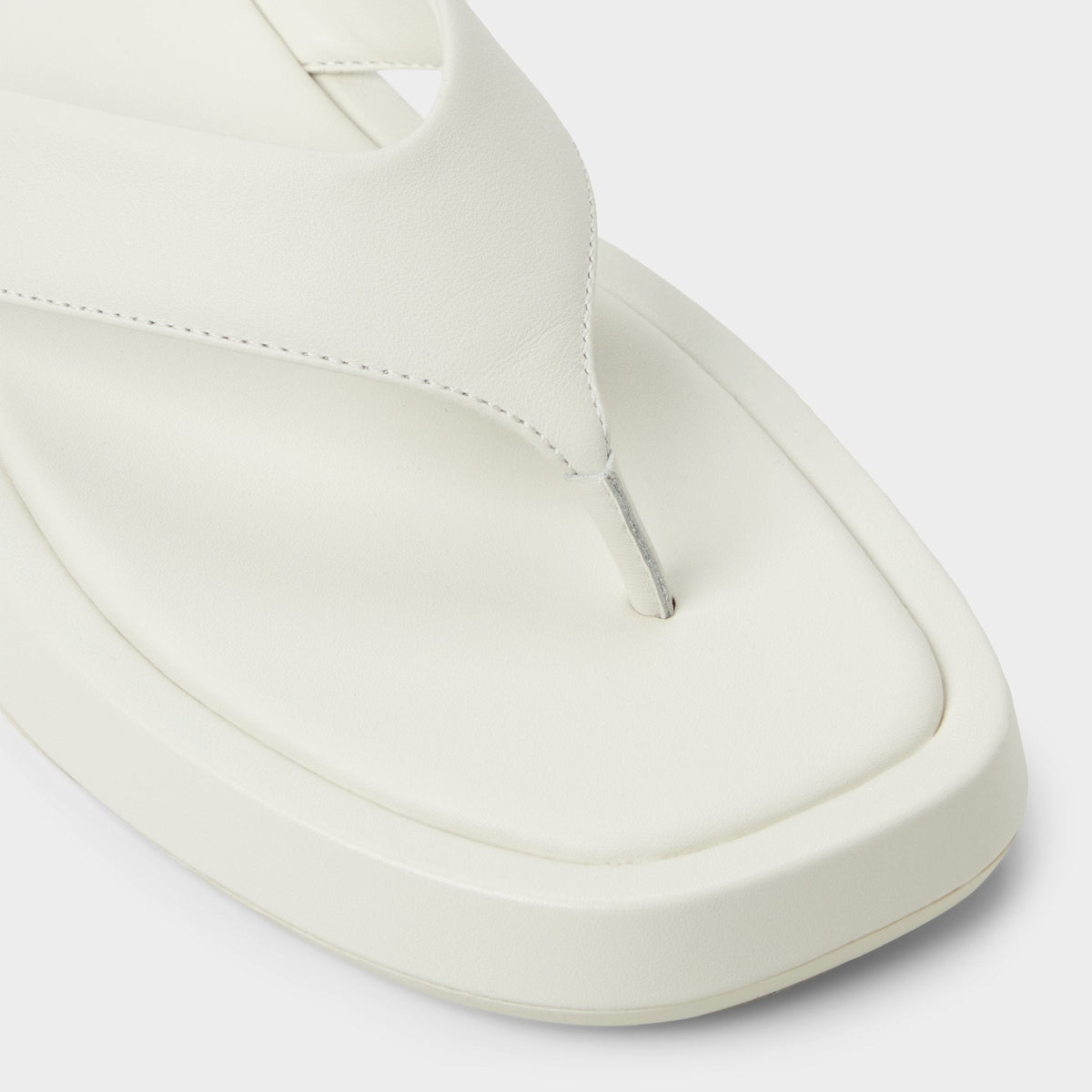 Aldo Grettle White/Bone Women's Flats - Flip flop, Flatform