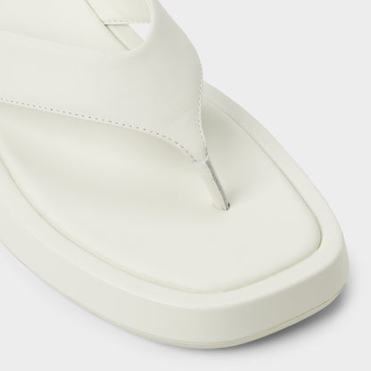 Aldo Grettle White/Bone Women's Flats - Flip flop, Flatform
