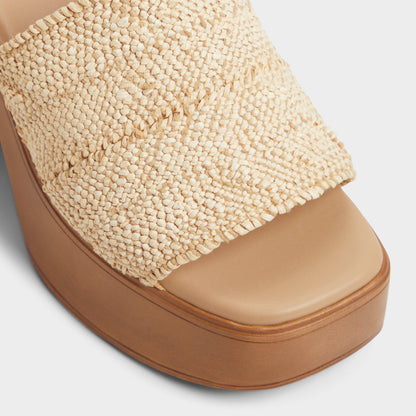 Aldo Maysee Natural Women's Platform sandals - Heeled mule, Platform