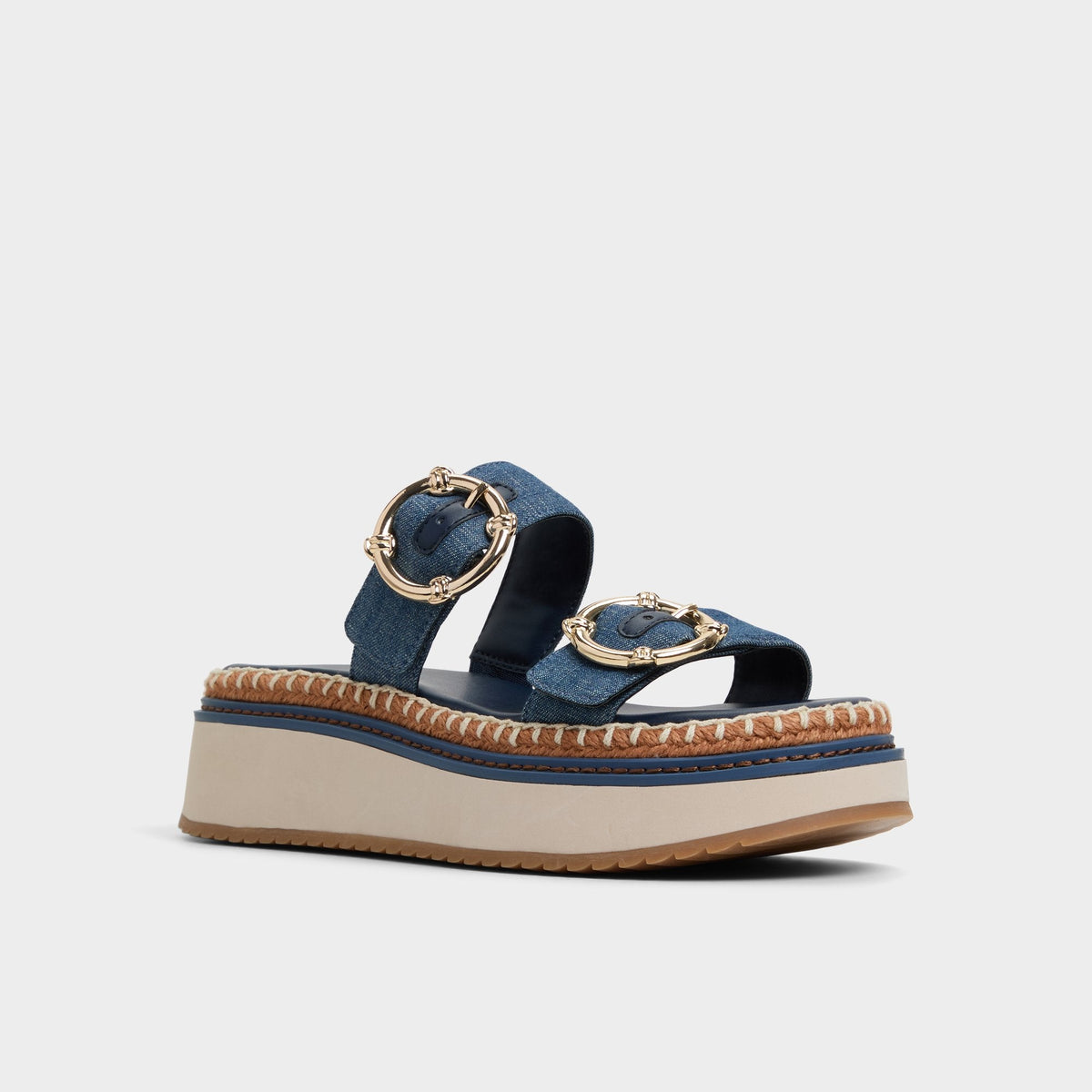 Aldo Kaeithien Dark Blue Women's Platform sandals - Slide sandal