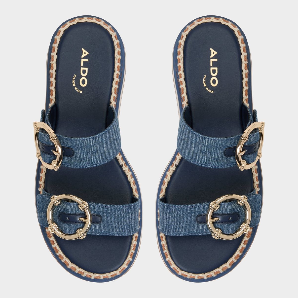 Aldo Kaeithien Dark Blue Women's Platform sandals - Slide sandal