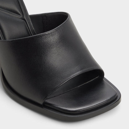 Aldo Re in Sophia Black - Heeled mule, Block heel