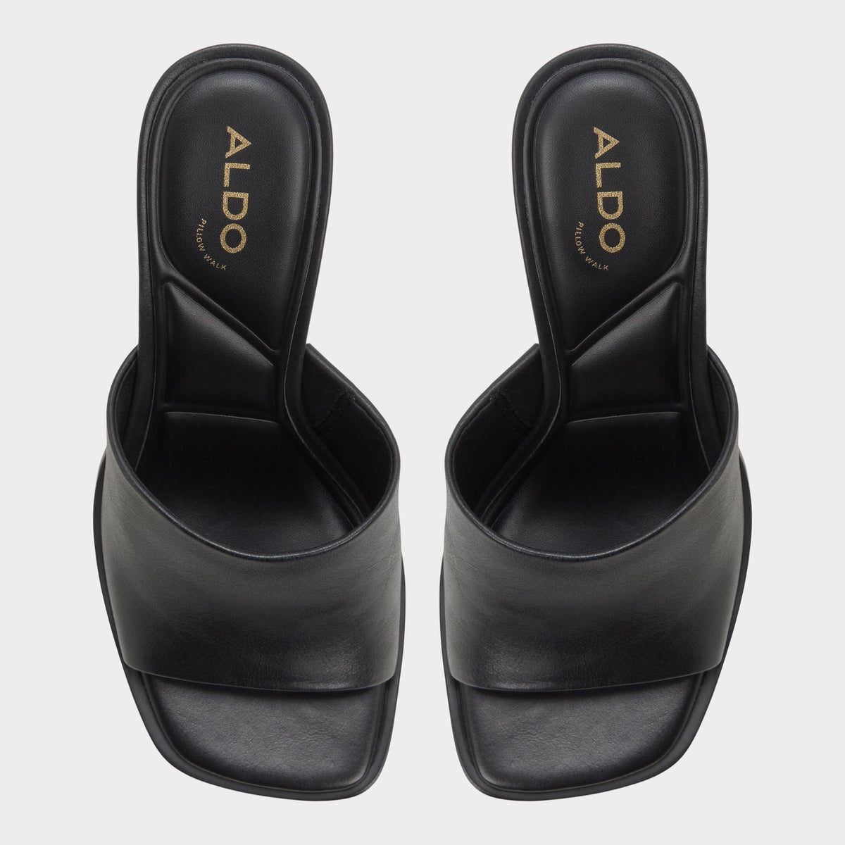 Aldo Re in Sophia Black - Heeled mule, Block heel