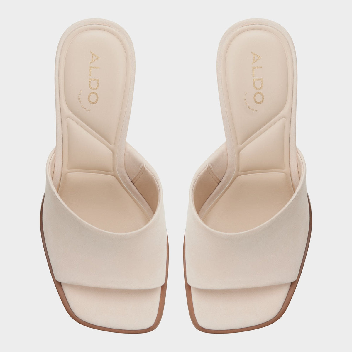 Aldo Re in Sophia Other Beige - Heeled mule, Block heel
