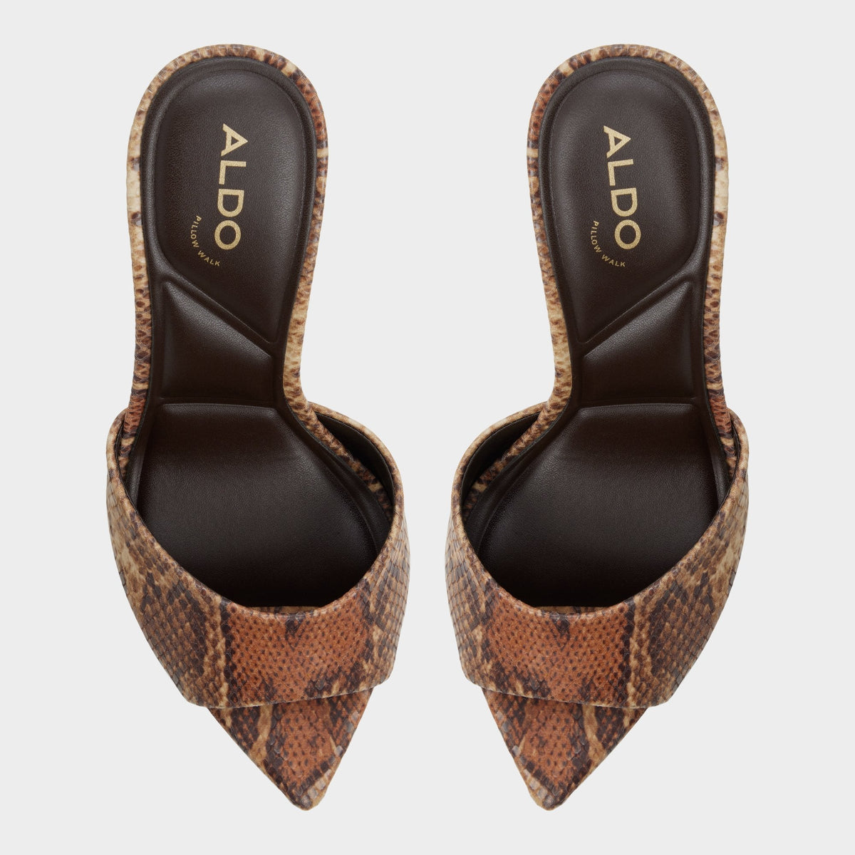 Aldo Anniebrilden in Brown Multi 14190598 - Heeled mule, Stiletto heel
