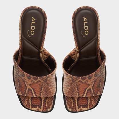 Aldo Re in Sophia Brown Multi14190695 - Heeled mule, Block heel