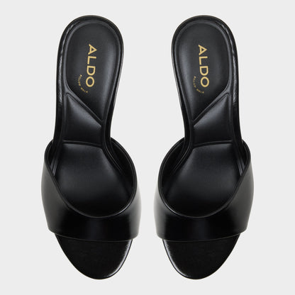 Aldo Annaberaen in Black - Heeled mule, Stiletto heel
