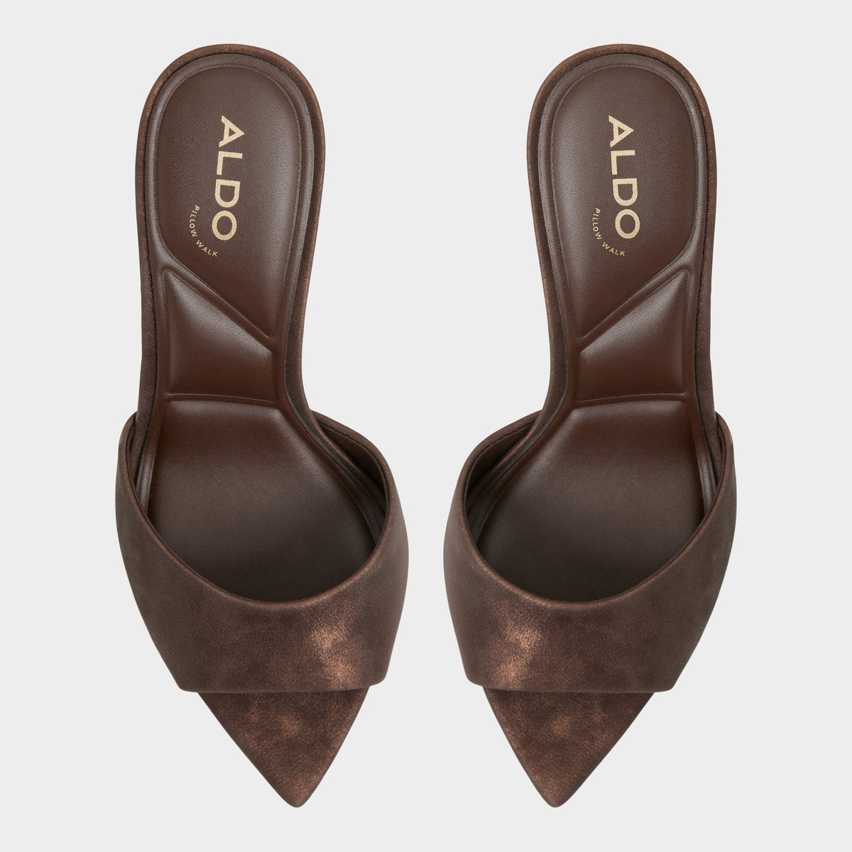 Aldo Anniebrilden Dark Brown Women's Mule slides - Heeled mule, Stiletto heel
