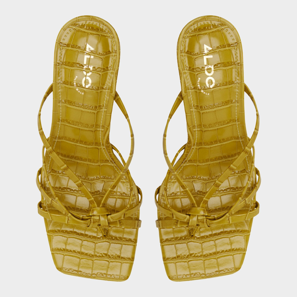 Aldo Lumera in Other Yellow - Heeled mule, Stiletto heel