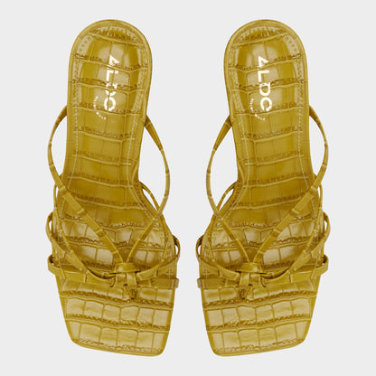 Aldo Lumera in Other Yellow - Heeled mule, Stiletto heel