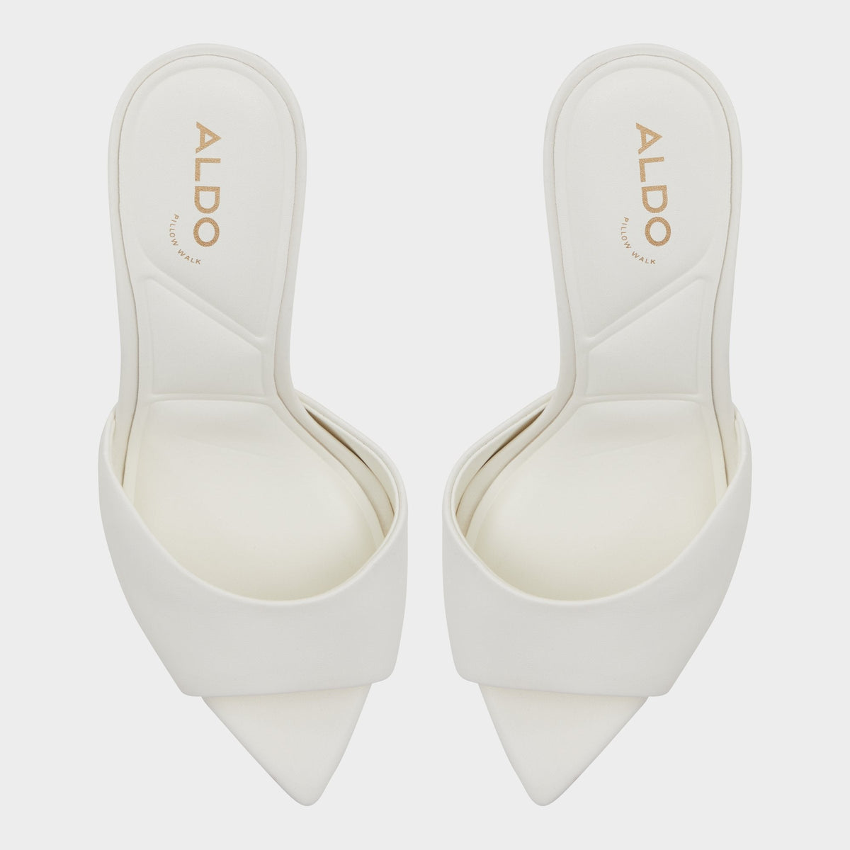 Aldo Anniebrilden White Women's Heeled mules - Heeled mule, Stiletto heel
