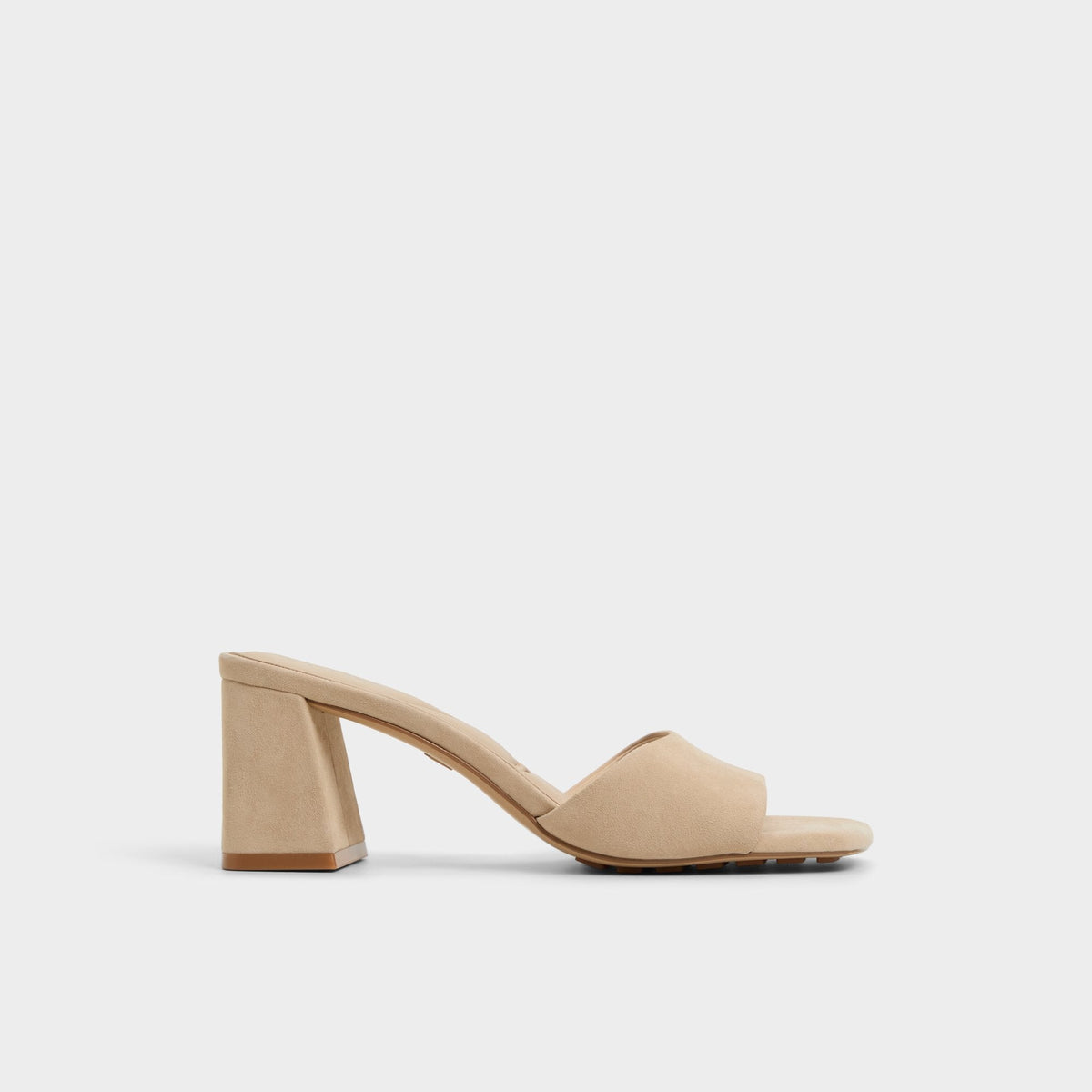 Aldo Tisha Beige Women's Heeled mules - Heeled mule, Block heel
