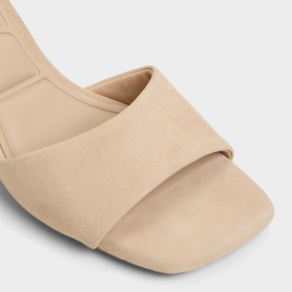 Aldo Tisha Beige Women's Heeled mules - Heeled mule, Block heel