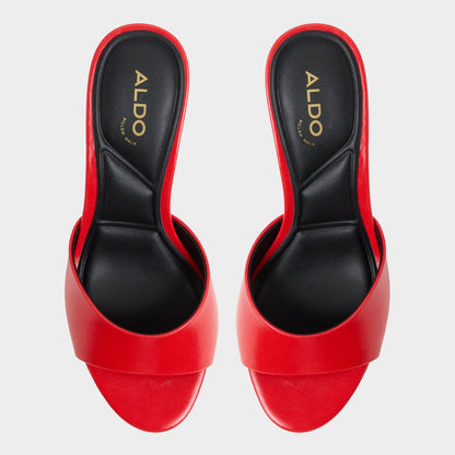Aldo Annaberaen in Bright Red - Heeled mule, Stiletto heel