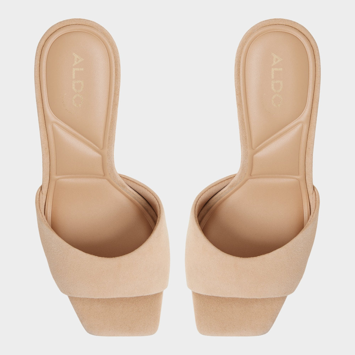 Aldo Jennifer in Medium Beige - Heeled mule, Stiletto heel
