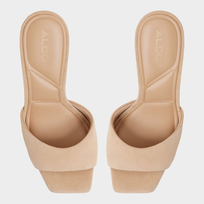 Aldo Jennifer in Medium Beige - Heeled mule, Stiletto heel