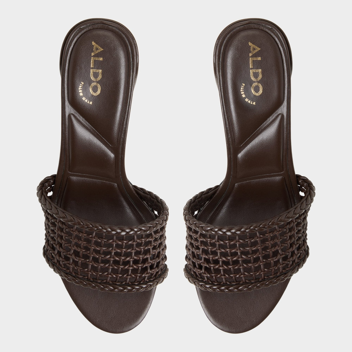 Aldo Beachdate Dark Brown Women's Block heels - Heeled mule, Block heel