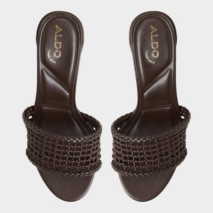 Aldo Beachdate Dark Brown Women's Block heels - Heeled mule, Block heel