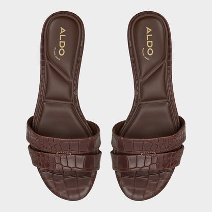 Aldo Scarletta Dark Brown Women's Heeled mules - Heeled mule, Kitten heel