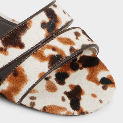 Aldo Scarletta White/Black Women's Heeled mules - Heeled mule, Kitten heel