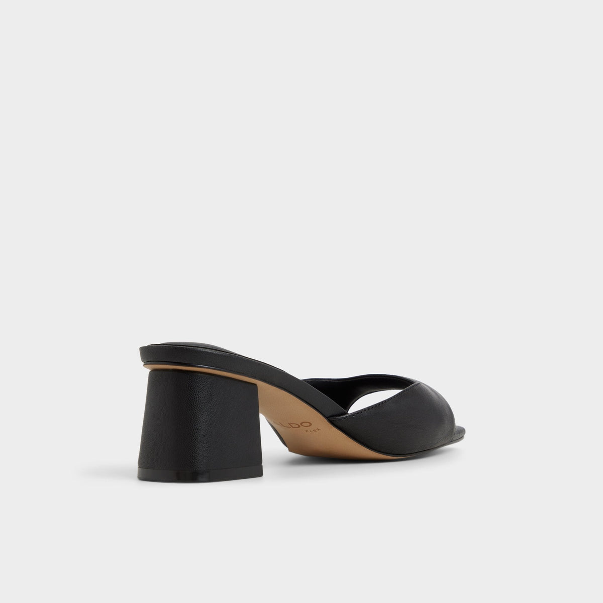 Aldo Aneky in Black - Heeled mule, Block heel