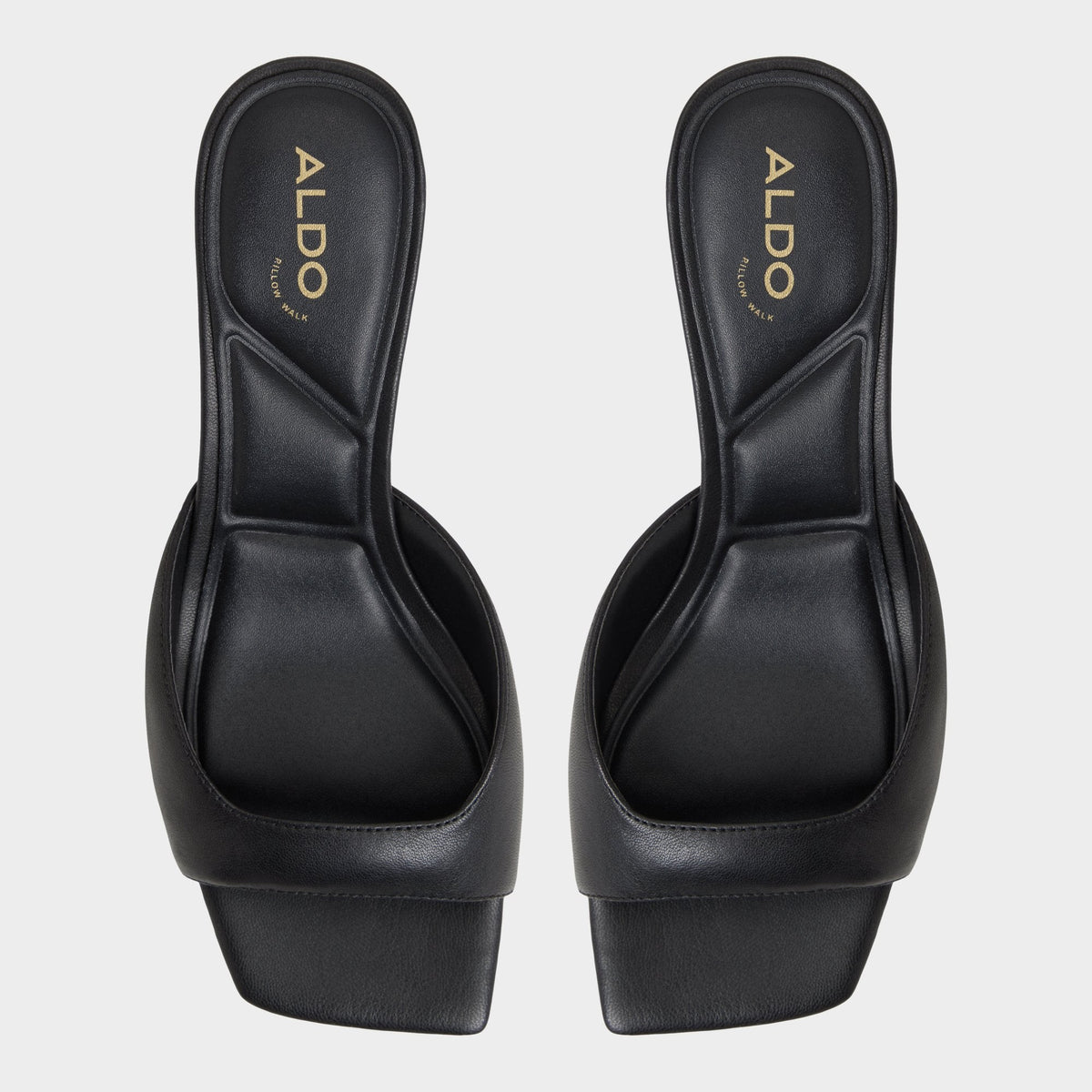 Aldo Aneky in Black - Heeled mule, Block heel