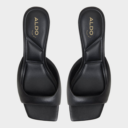 Aldo Aneky in Black - Heeled mule, Block heel