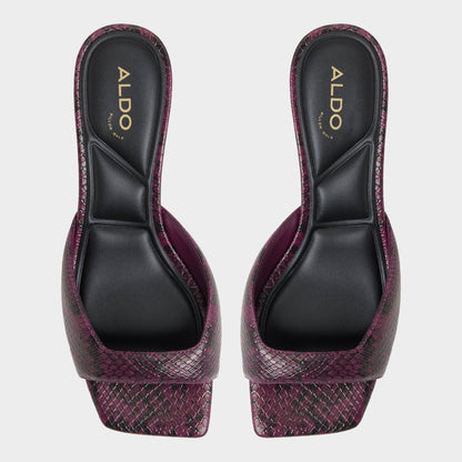 Aldo Aneky in Bordo - Heeled mule, Block heel