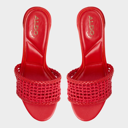 Aldo Beachdate Bright Red Women's Block heels - Heeled mule, Block heel