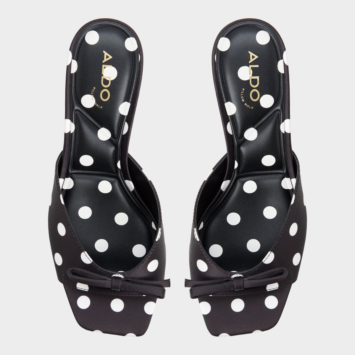 Aldo Belerose in Black White - Heeled mule, Stiletto heel