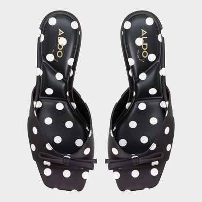 Aldo Belerose in Black White - Heeled mule, Stiletto heel