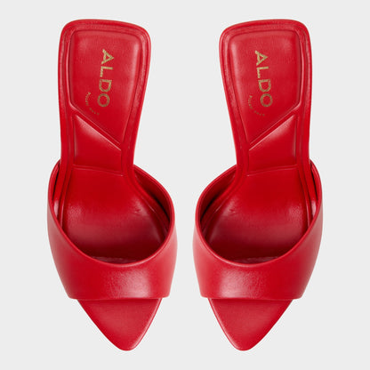 Aldo Madelan in Bright Red - Heeled mule, Stiletto heel