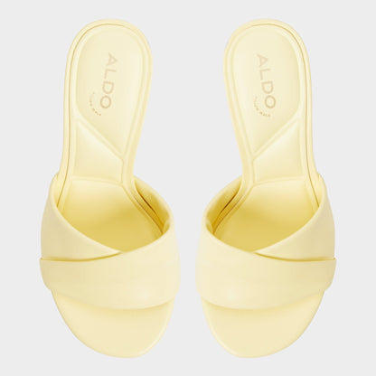 Aldo Lyhanna Light Yellow Women's Heeled mules - Heeled mule, Stiletto heel