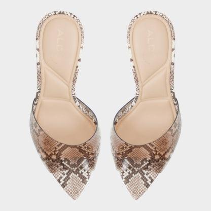 Aldo Anitabrilden Other Grey Women's Mule slides - Heeled mule, Stiletto heel