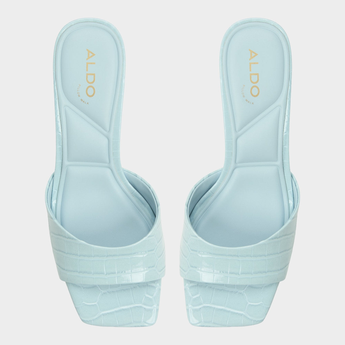 Aldo Enchanting Pastel Blue Women's Heeled mules - Heeled mule, Kitten heel