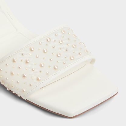 Aldo Pearlia White Women's Heeled mules - Heeled mule