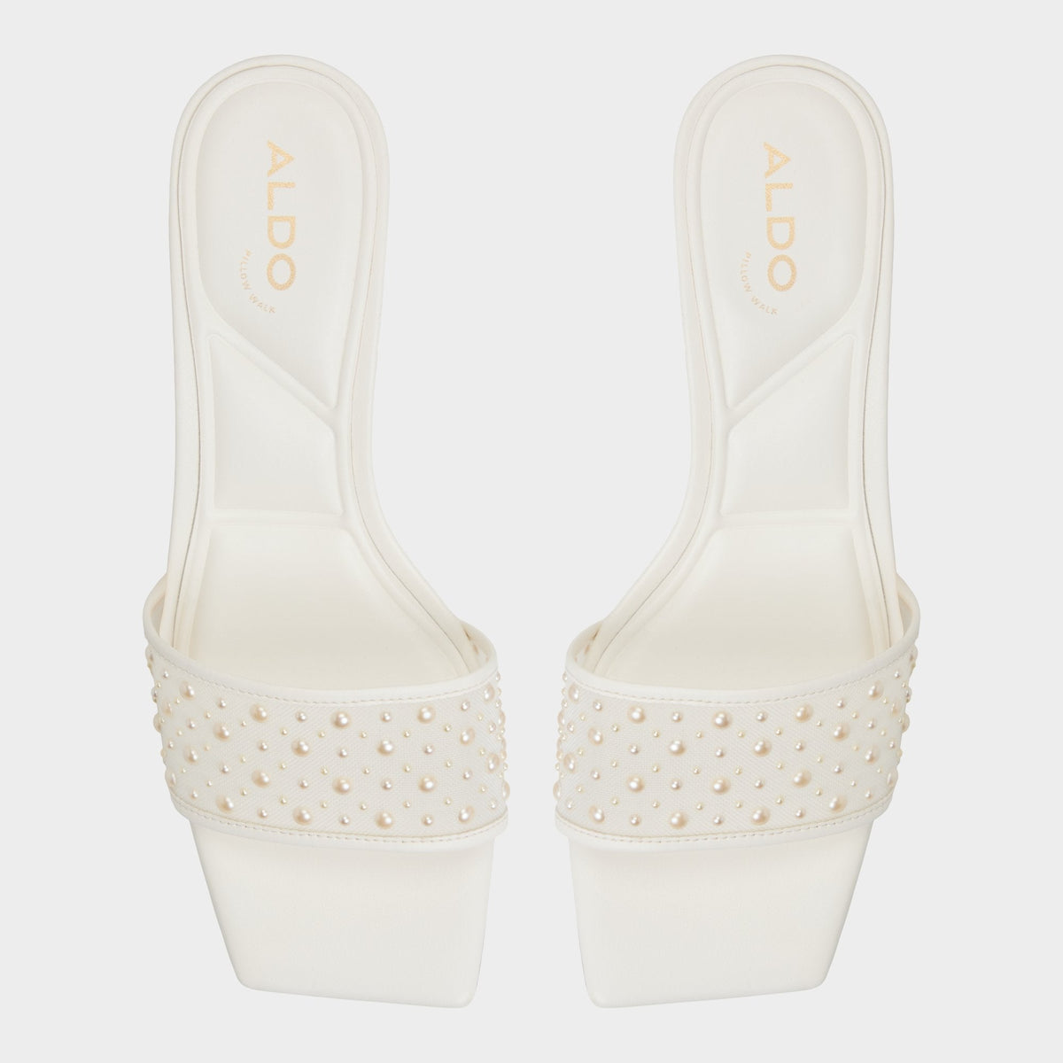 Aldo Pearlia White Women's Heeled mules - Heeled mule