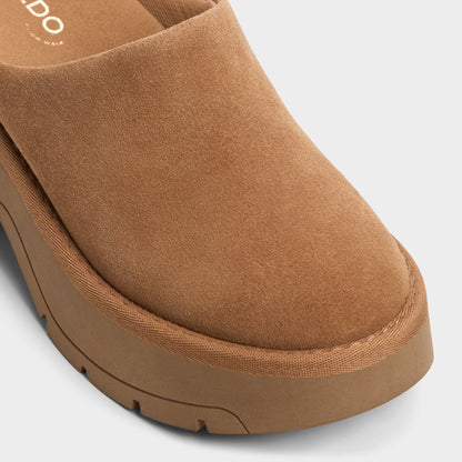 Aldo Academia Camel Women's Cold Weather Shoes - Heeled mule, Lug sole