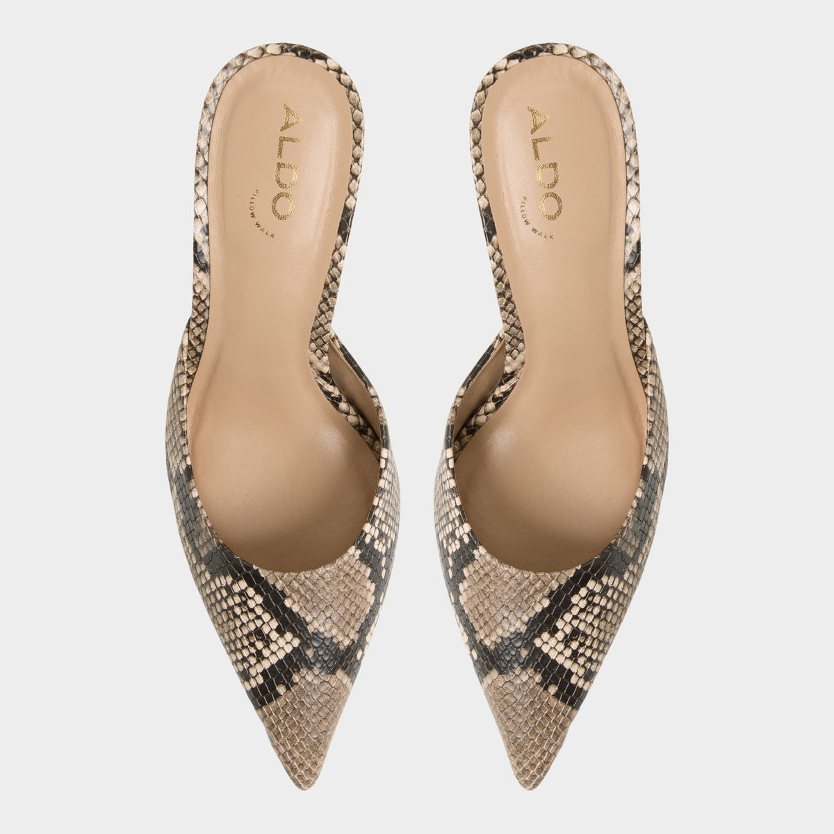 Aldo Beatrixy Python Women's Heeled mules - Heeled mule, Stiletto heel