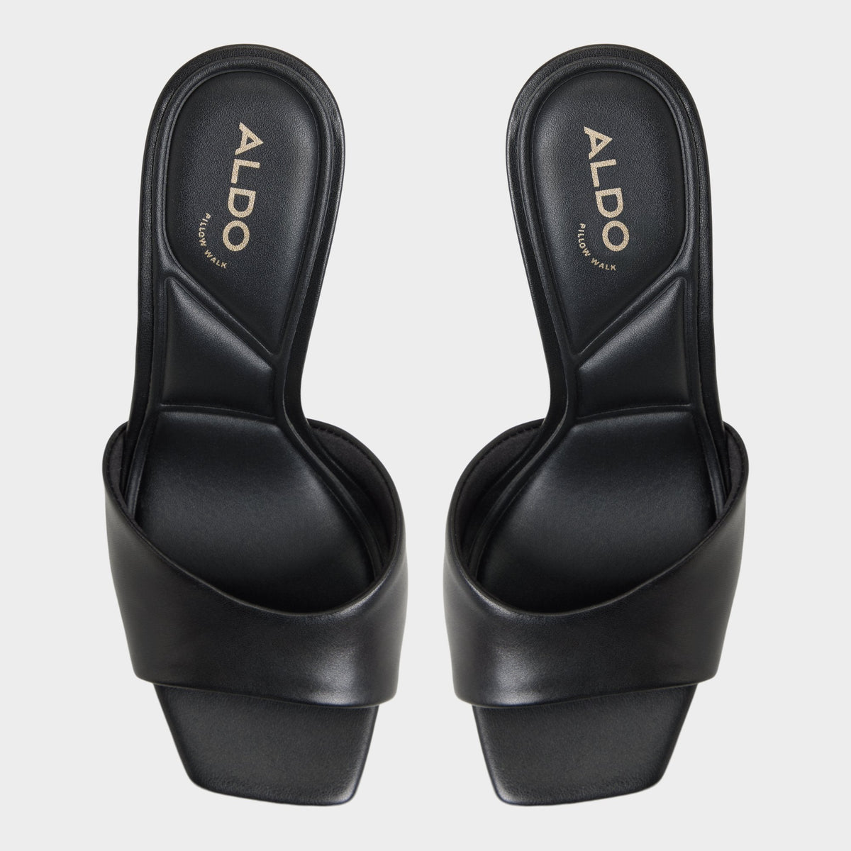 Aldo Jennifer in Black - Heeled mule, Stiletto heel