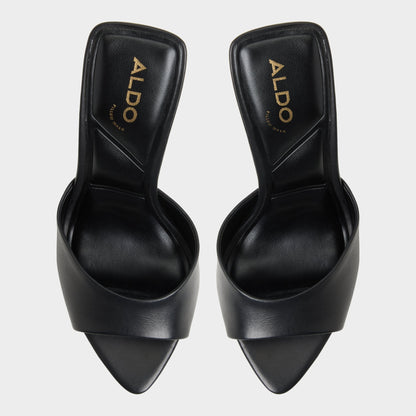 Aldo Madelan in Black - Heeled mule, Stiletto heel