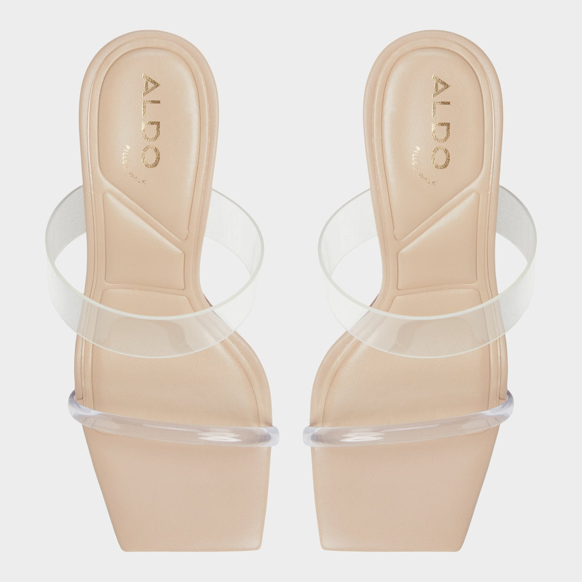 Aldo Calley Tan Women's Heeled mules - Heeled mule, Block heel