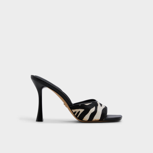 Aldo Evadalia White/Black Women's Heeled mules - Heeled mule