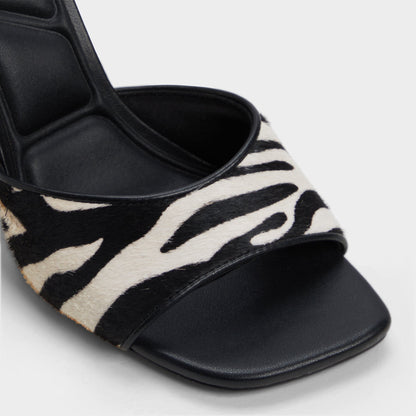 Aldo Evadalia White/Black Women's Heeled mules - Heeled mule