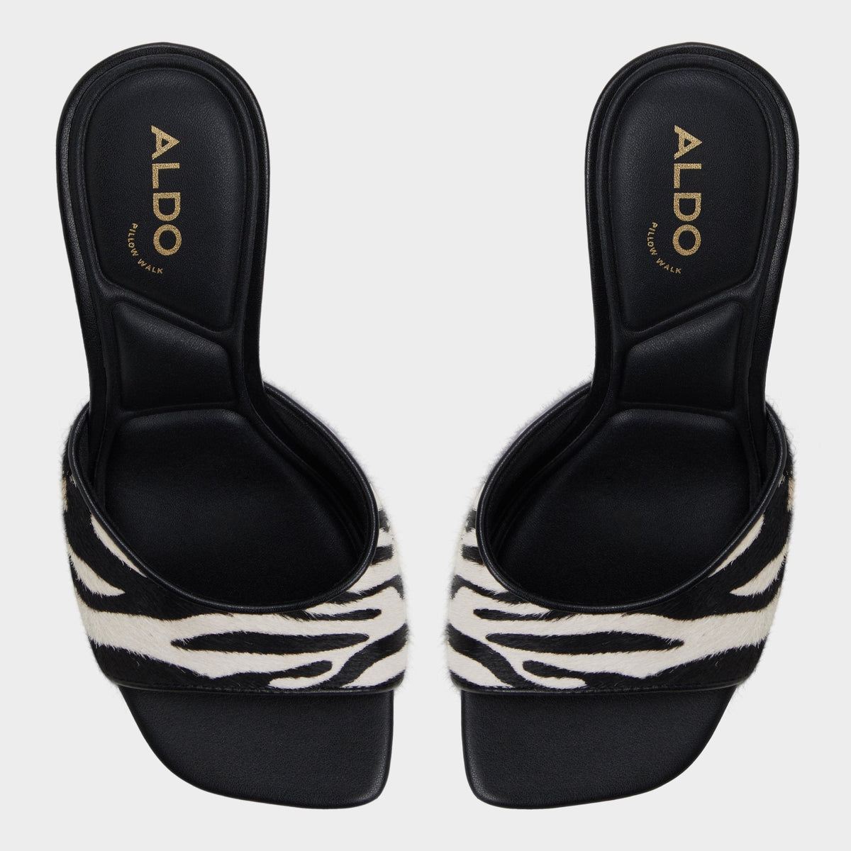 Aldo Evadalia White/Black Women's Heeled mules - Heeled mule