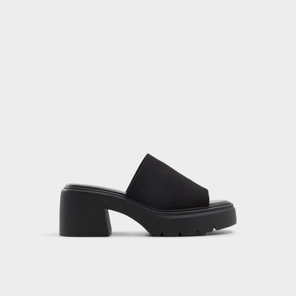 Aldo Harrietta Black Women's Wedges - Heeled mule, Block heel