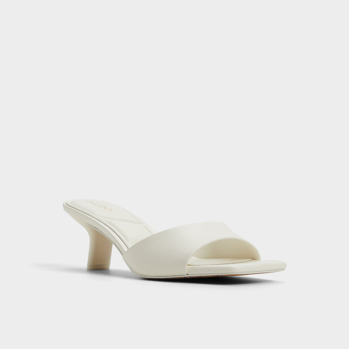 Aldo Enchanting White Women's Heeled mules - Heeled mule, Kitten heel